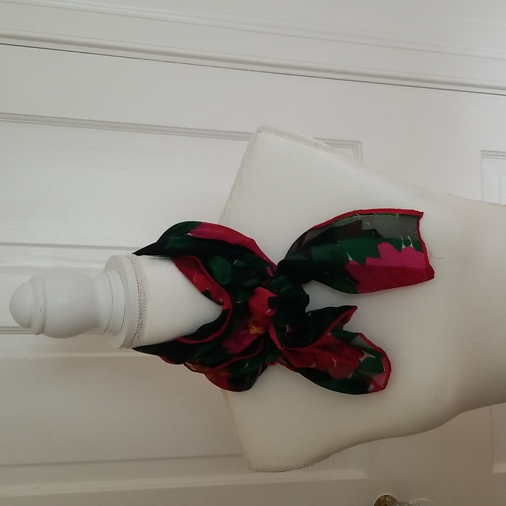 Echo Floral Print Silk Scarf